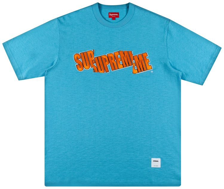 Supreme Cut Logo Short Sleeve Top Bright Blue