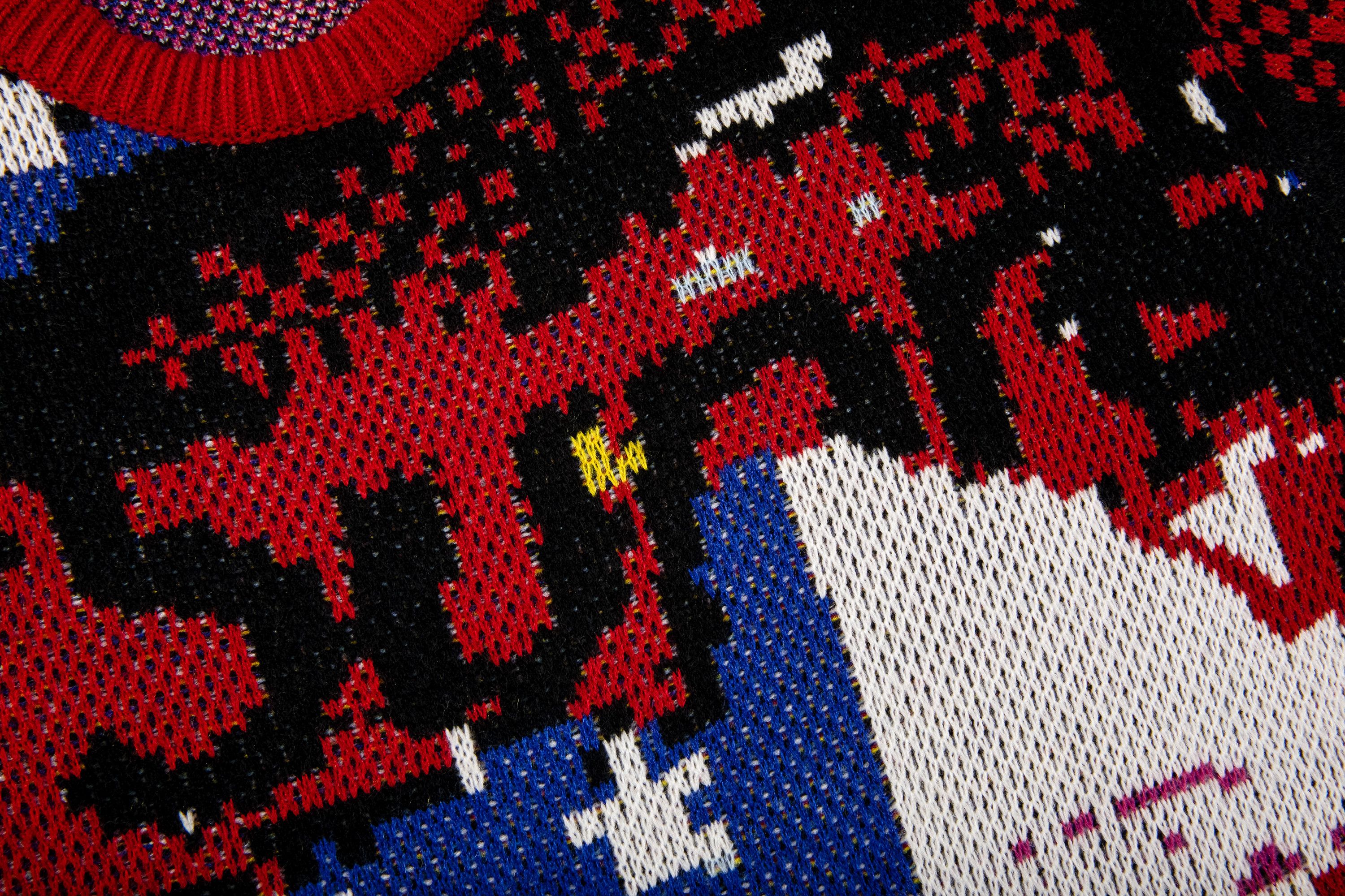 Supreme Digital Flag Sweater (SS21) - $158