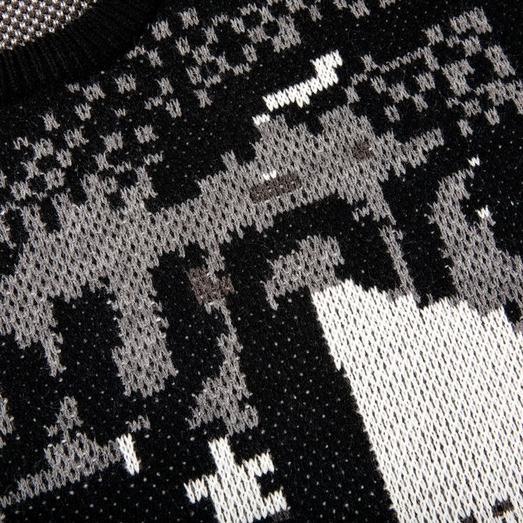 Supreme Digital Flag Sweater Black