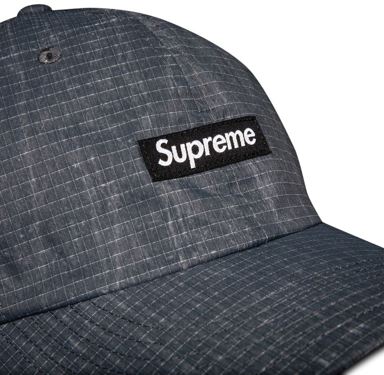 Supreme Faded Ripstop 6 Panel Black