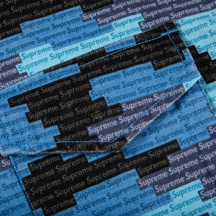 Supreme Logo Camo M 65 Jacket Blue