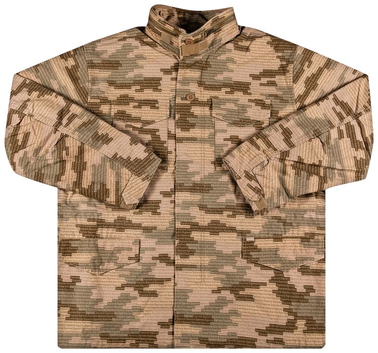 Supreme Logo Camo M 65 Jacket Tan