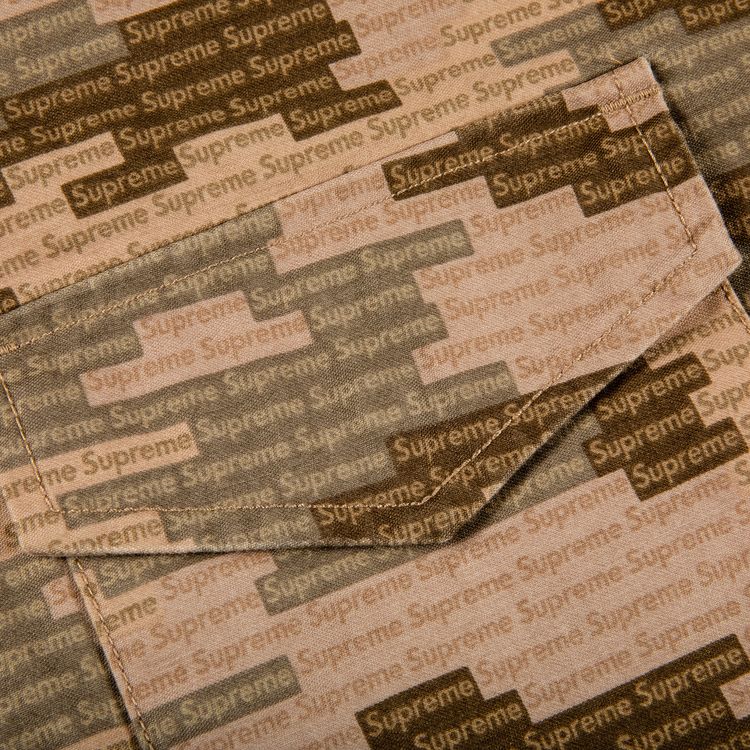 Supreme Logo Camo M 65 Jacket Tan