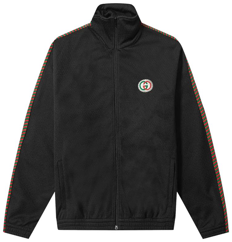 Gucci Mesh Oversize Jacket With Patch BlackMulticolor