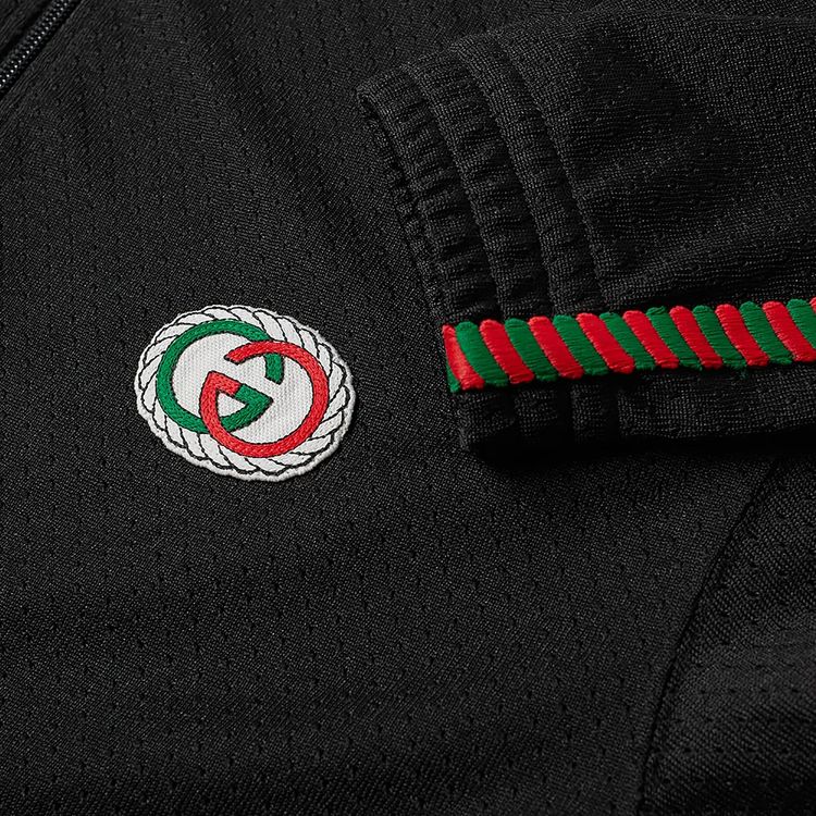 Gucci Mesh Oversize Jacket With Patch BlackMulticolor