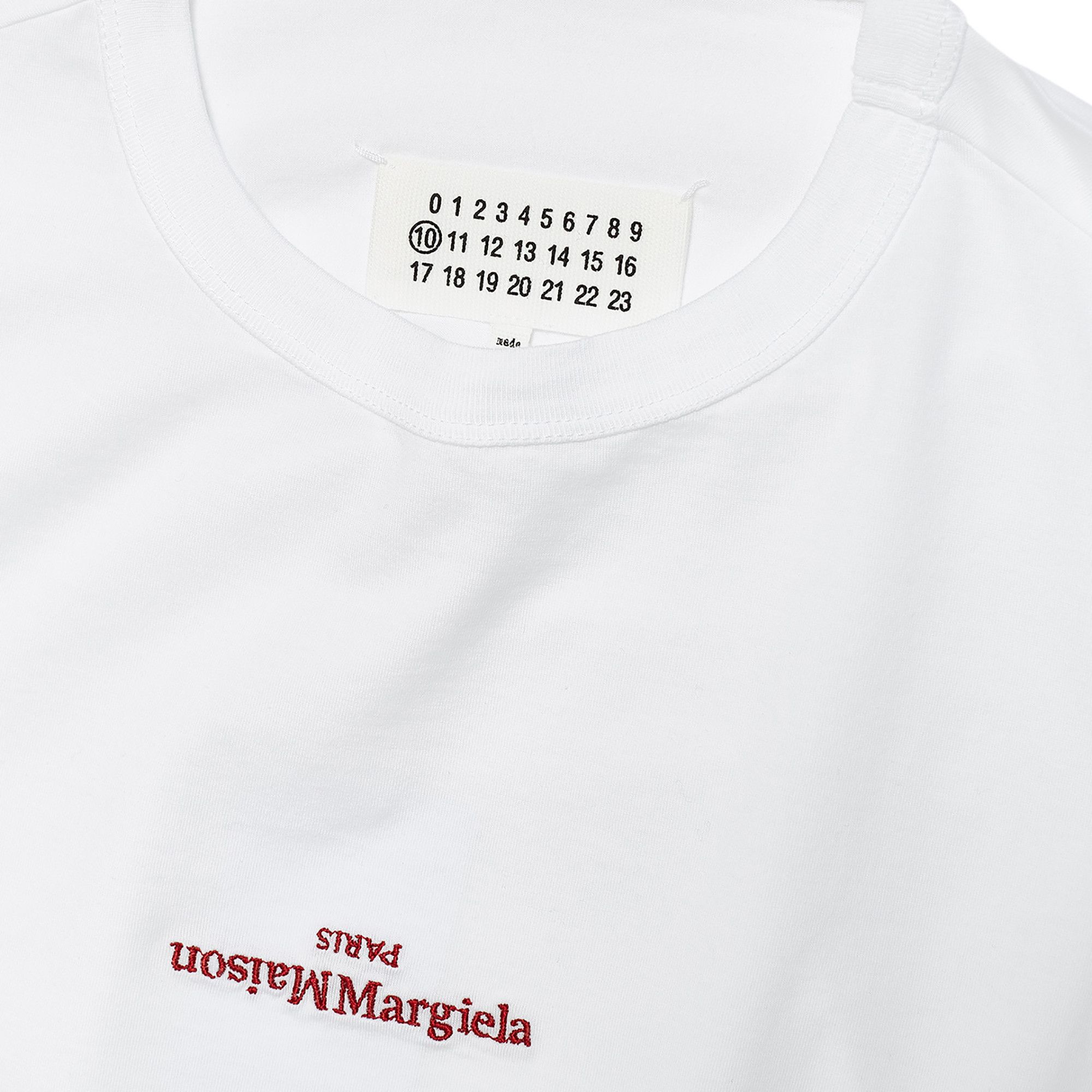 MAISON MARGIELA Tシャツ S30GC0701 S22816 Maison Margiela T-Shirt (Black/White Embroidery) – CNCPTS
