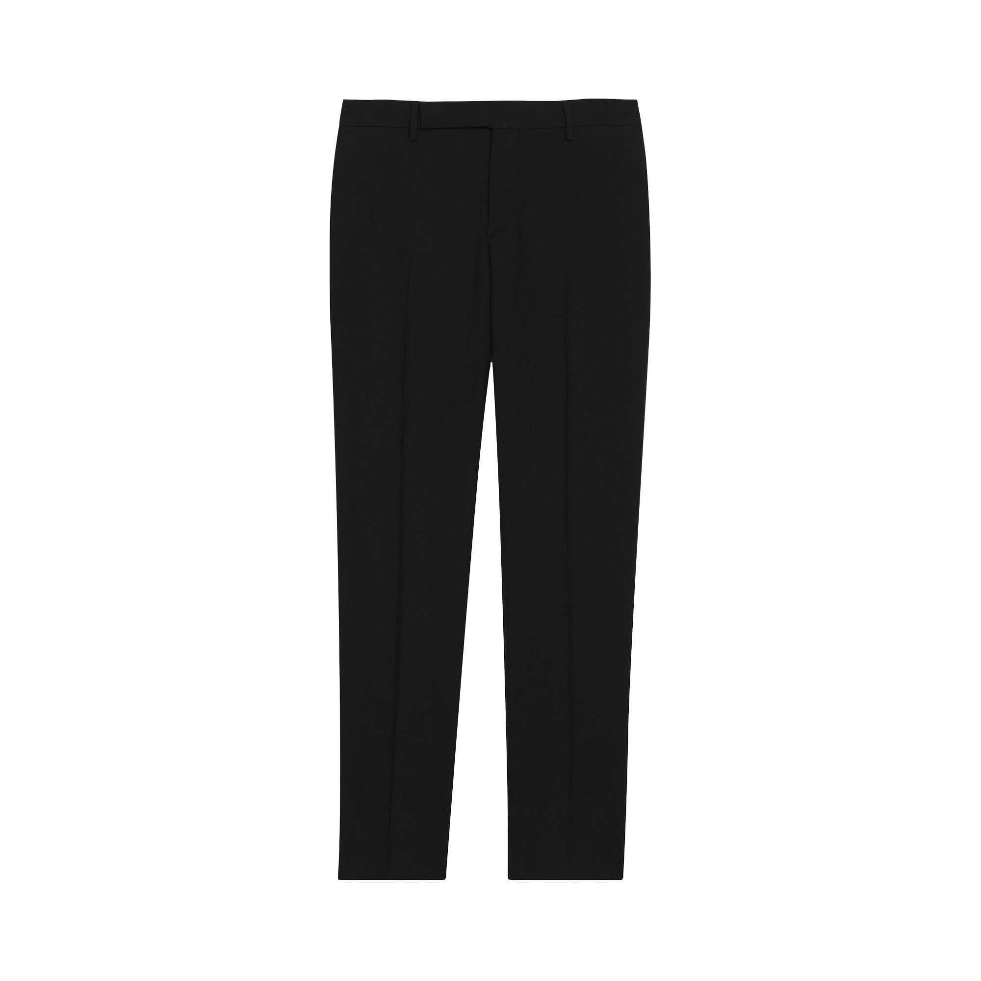 Buy Saint Laurent Pleat Front Tailored-Trousers 'Noir' - 607843