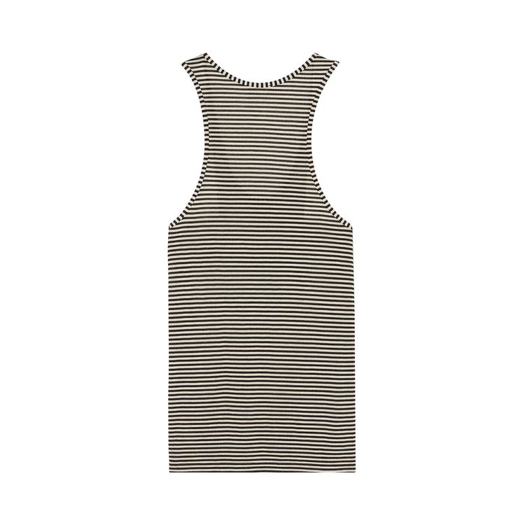 Saint Laurent Striped Tank Top NaturalNoir
