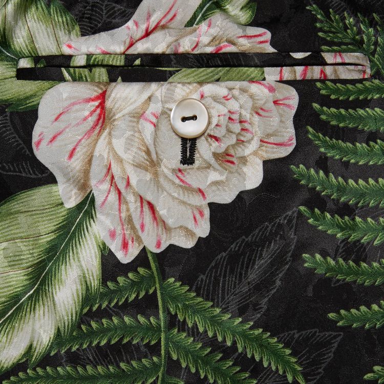 Gucci Hawaian Print Viscose Shorts BlackGreen