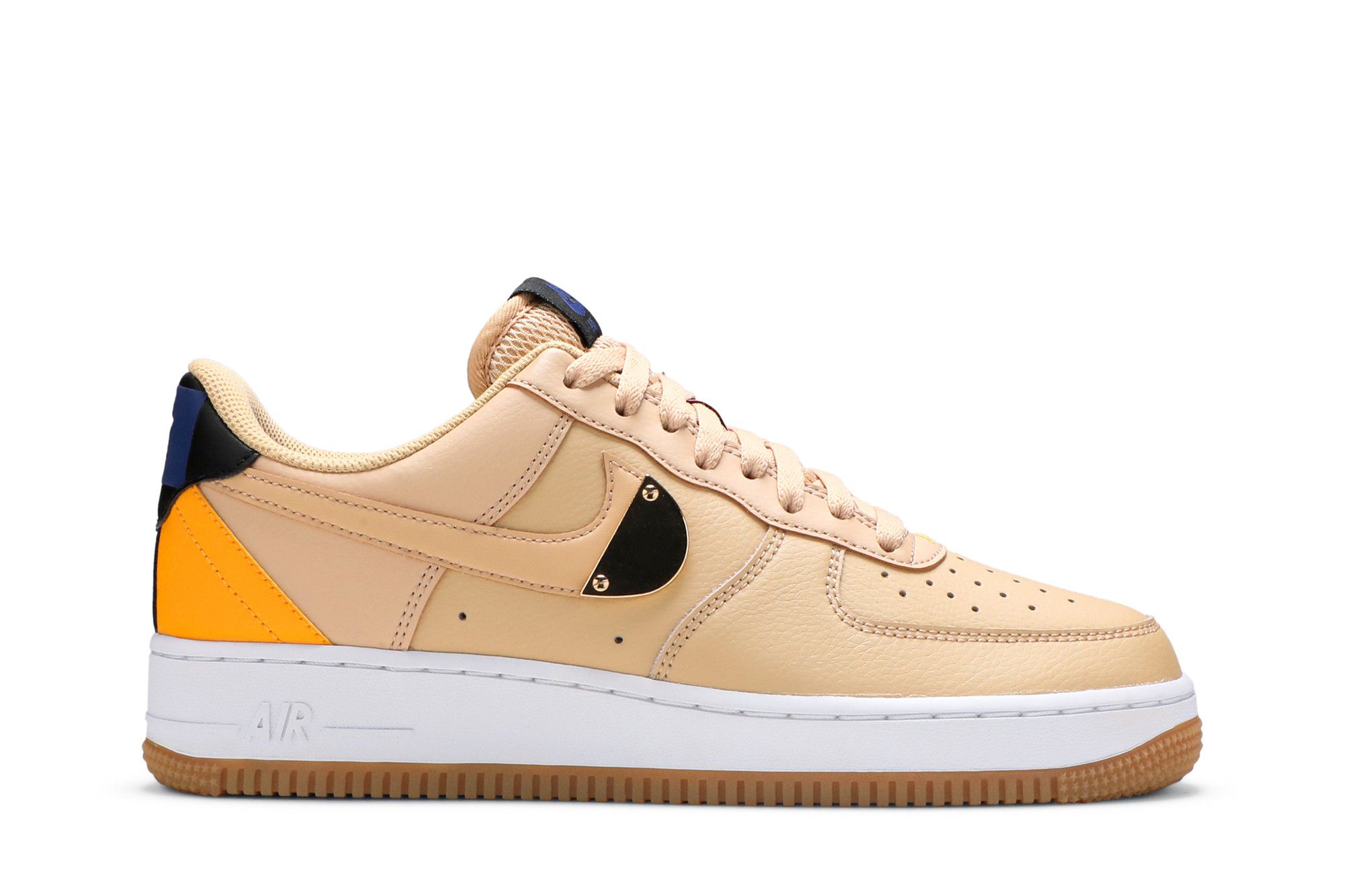 Buy NBA x Air Force 1 07 LV8 Sesame University Gold CT2298 200 GOAT