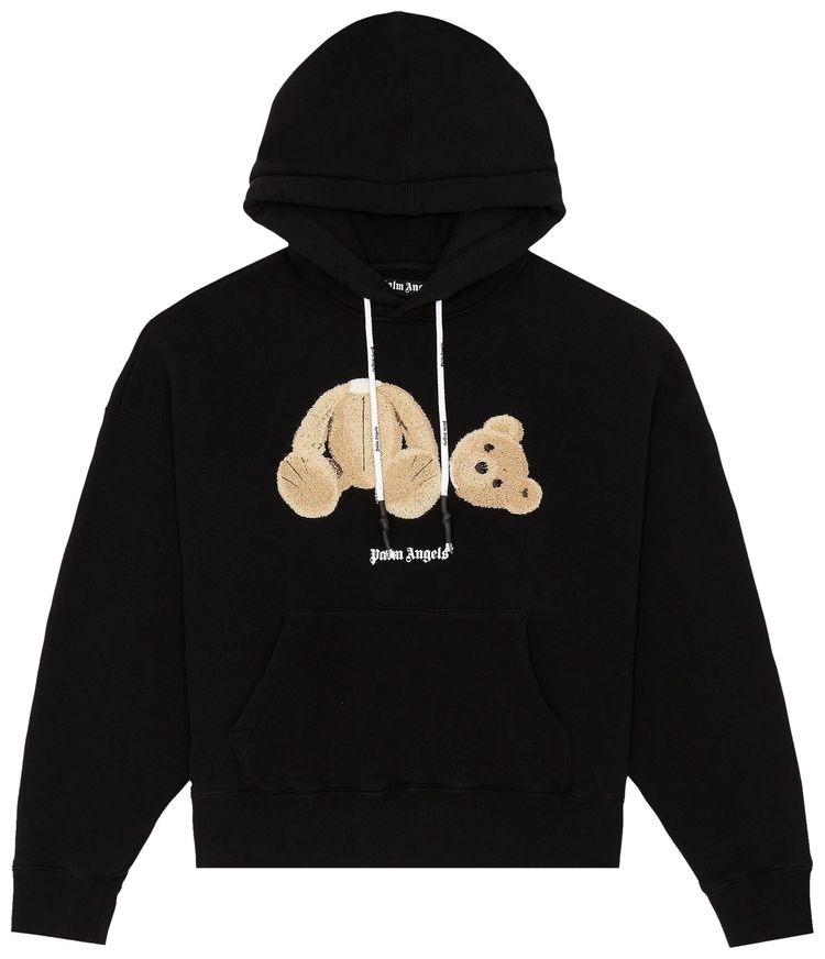 Palm Angels Bear Hoodie BlackBrown
