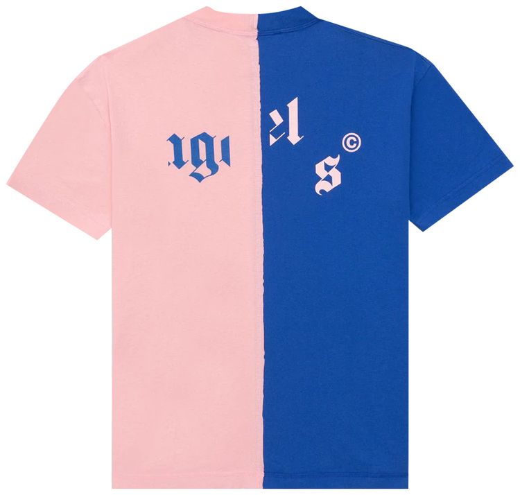 Palm Angels Broken Logo Tee BluePink