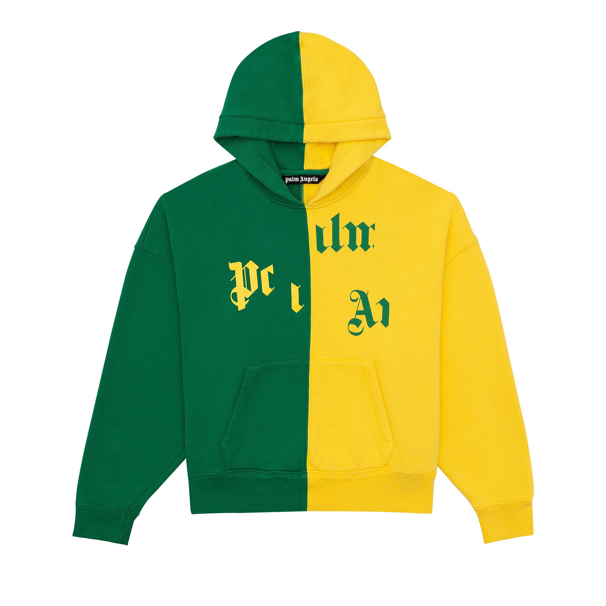 Palm angels green hoodie online
