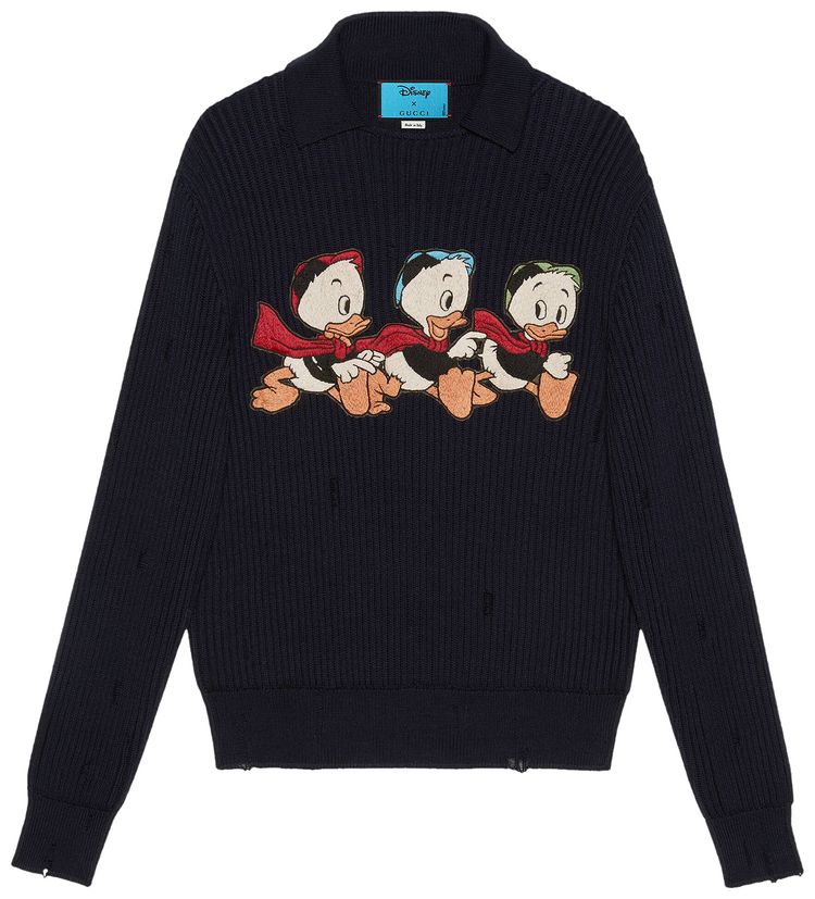 Gucci x Disney Donald Duck Cotton Wool Sweater InkMix