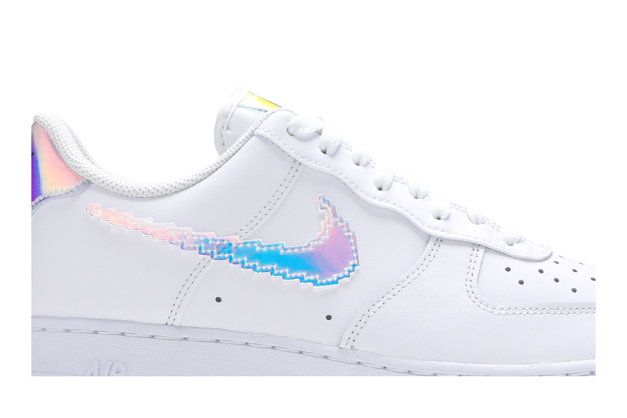 Size 10.0 Air Force 1 Low Iridescent Pixel White