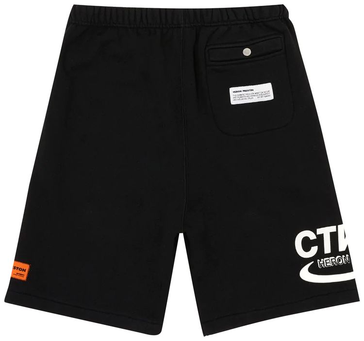 Heron Preston CTNMB Logo Sweatshorts BlackWhite