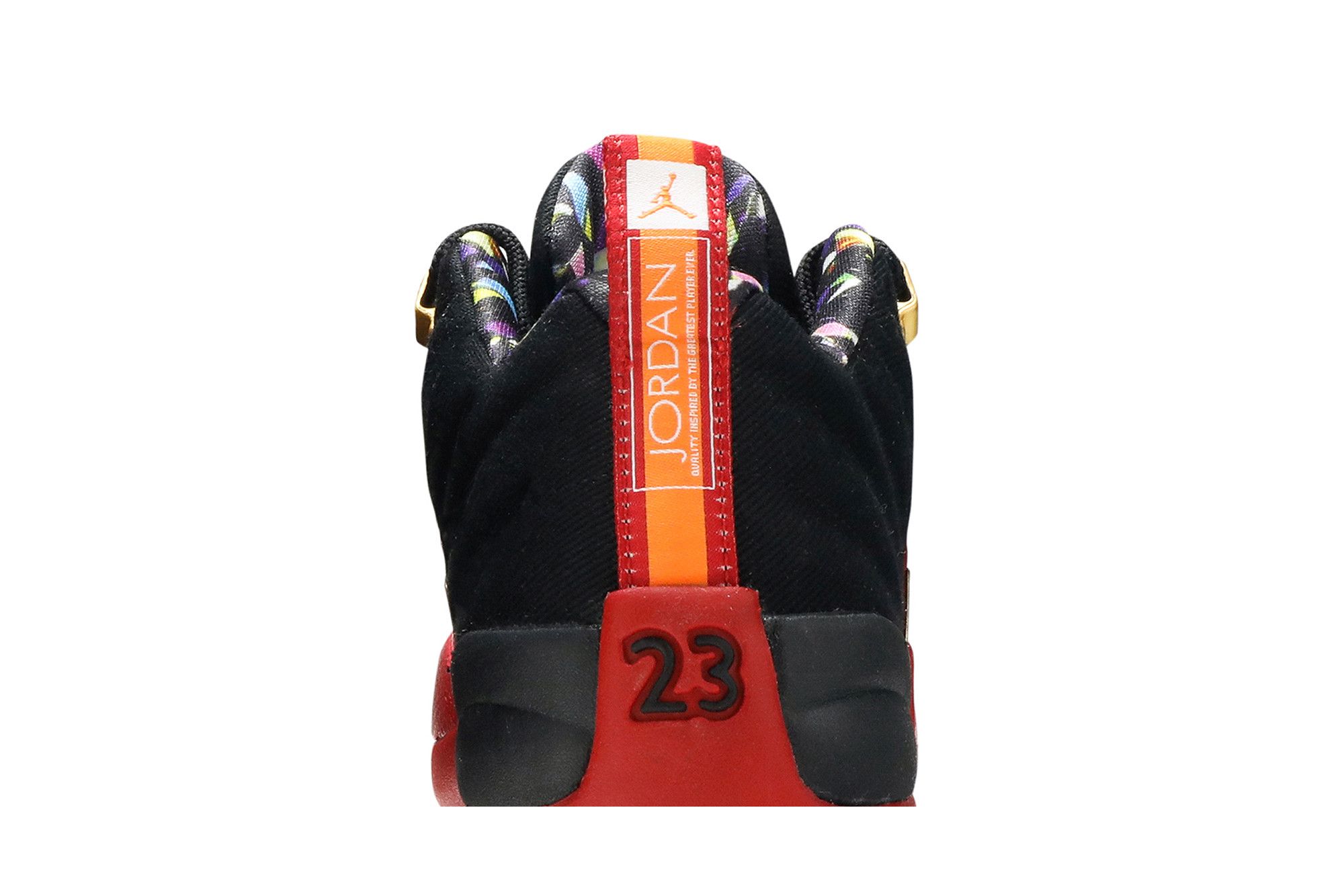 black red and gold 12s