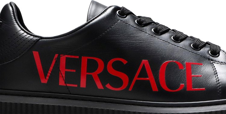 Versace Medusa Low Logo Print   Black