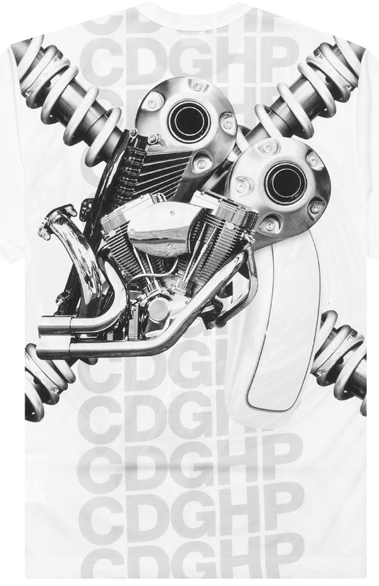 Comme des Garcons Homme Plus Motor Tee WhiteBlack