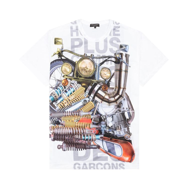 Comme des Garcons Homme Plus Road Glide Tee WhiteMulti