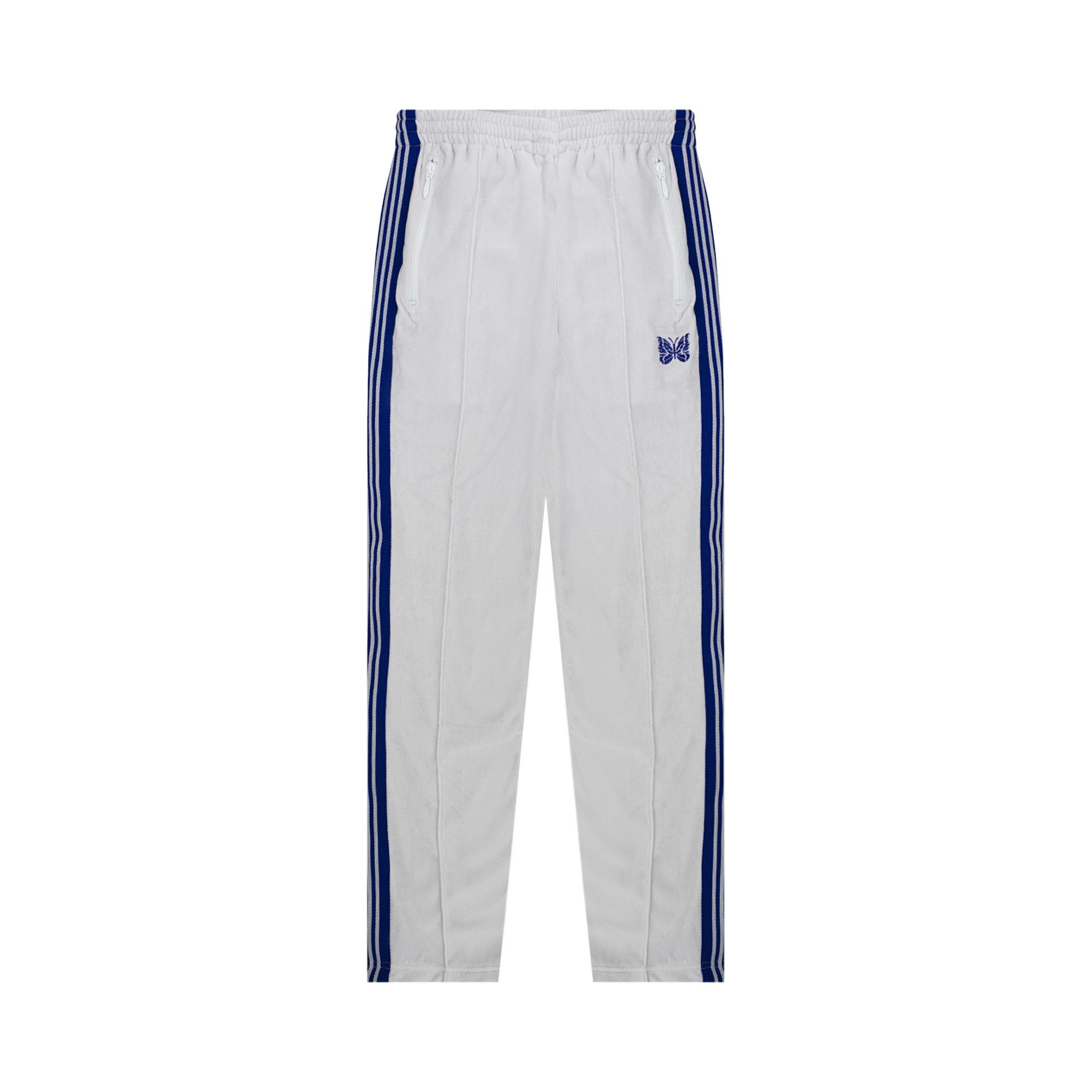 Buy Needles Velour Track Pant White IN187 WHIT GOAT
