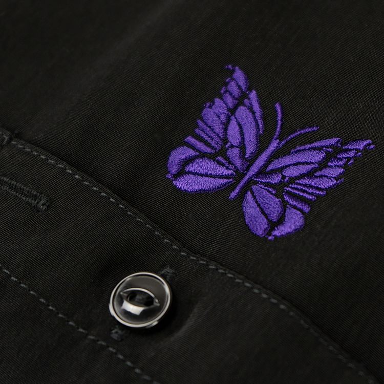 Needles Poly Short Sleeve Workshirt Black