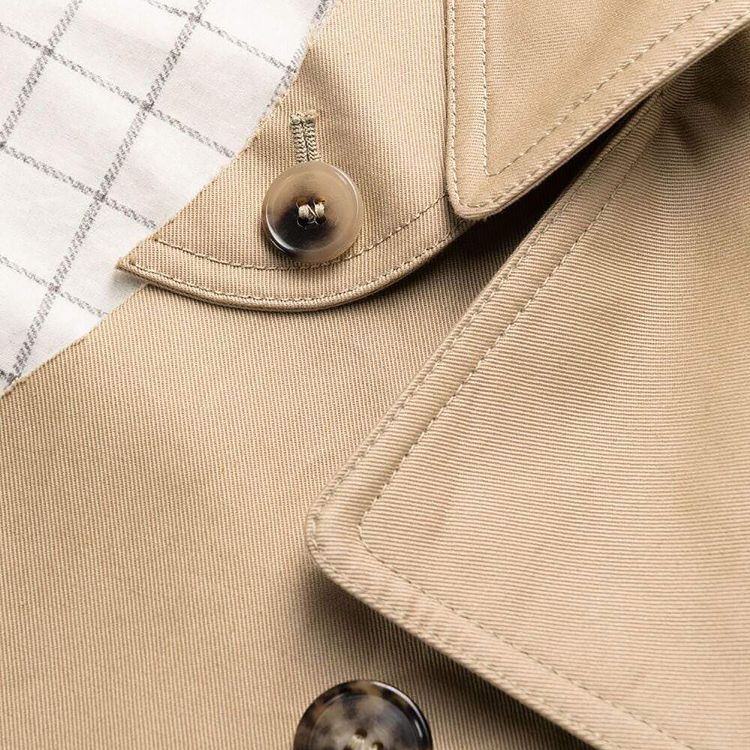 Maison Margiela Cut Out Shoulder Trench Coat Beige