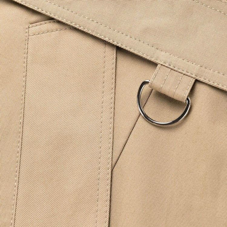 Maison Margiela Cut Out Shoulder Trench Coat Beige