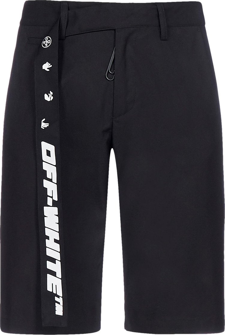 Off-White Industrial Belt Chino Shorts 'Black/White'