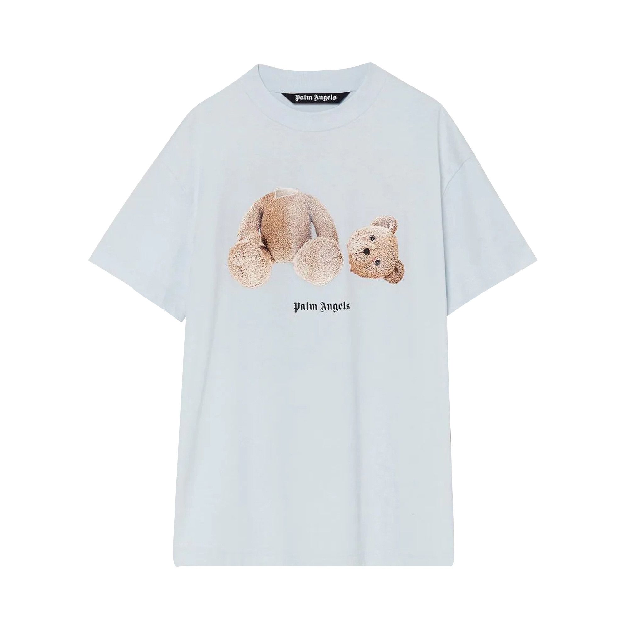 Buy Palm Angels Bear Classic Tee Illusion Blue Brown PMAA001S21JER0184460 GOAT SA