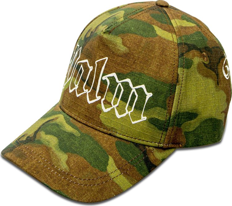 Palm Angels Logo Cap 'Military/White'