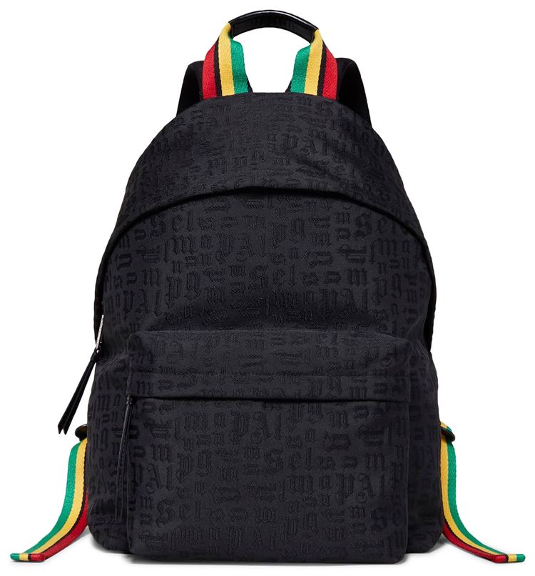 Palm Angels Monogram Backpack Black