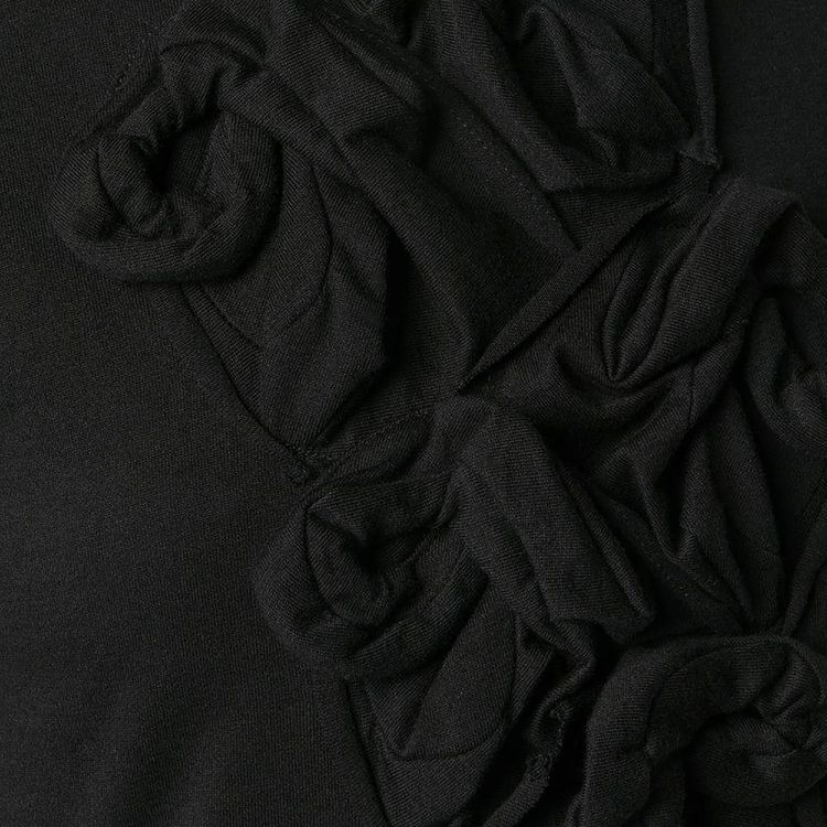 Comme des Garcons Flower T Shirt Black