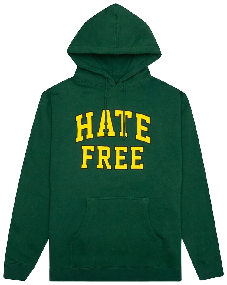 Pleasures Hate Free Hoodie Forest Green