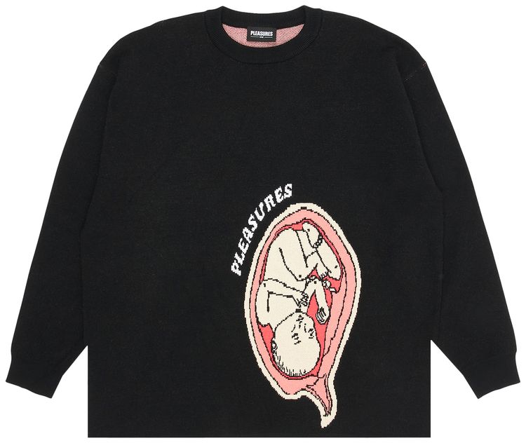 Pleasures Utero Jaquard Sweater Black