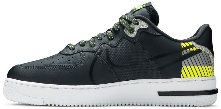3M x Nike Air Force 1 React LX Anthracite Volt