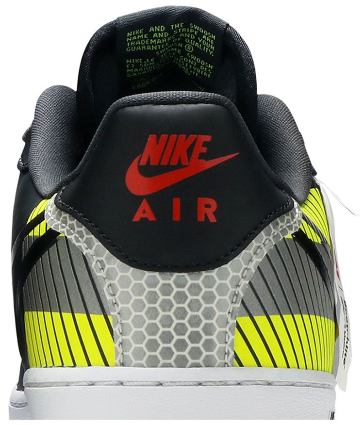 3M x Nike Air Force 1 React LX Anthracite Volt