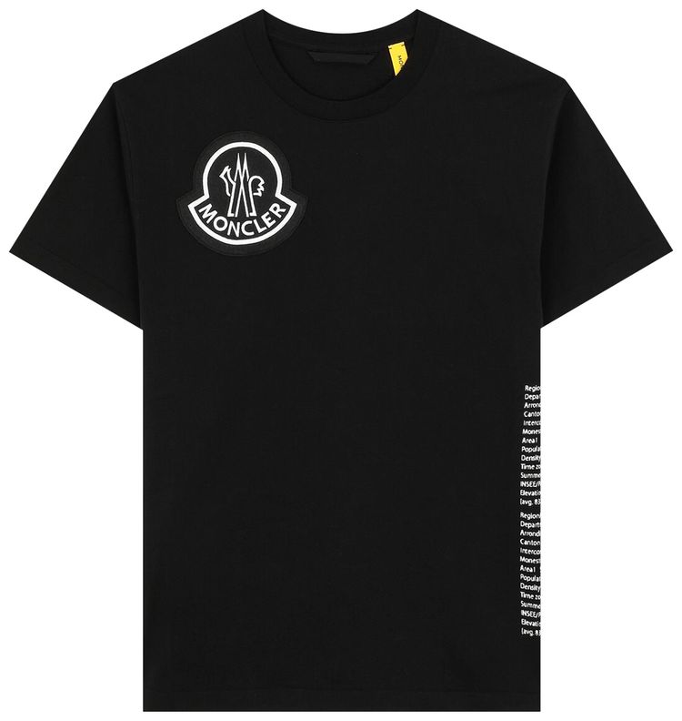 Moncler Genius Maglia T Shirt Black
