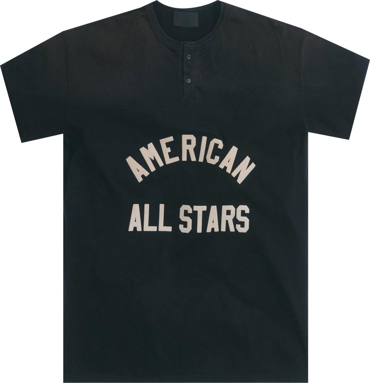 Fear of God All Star Henley Tee Vintage Black