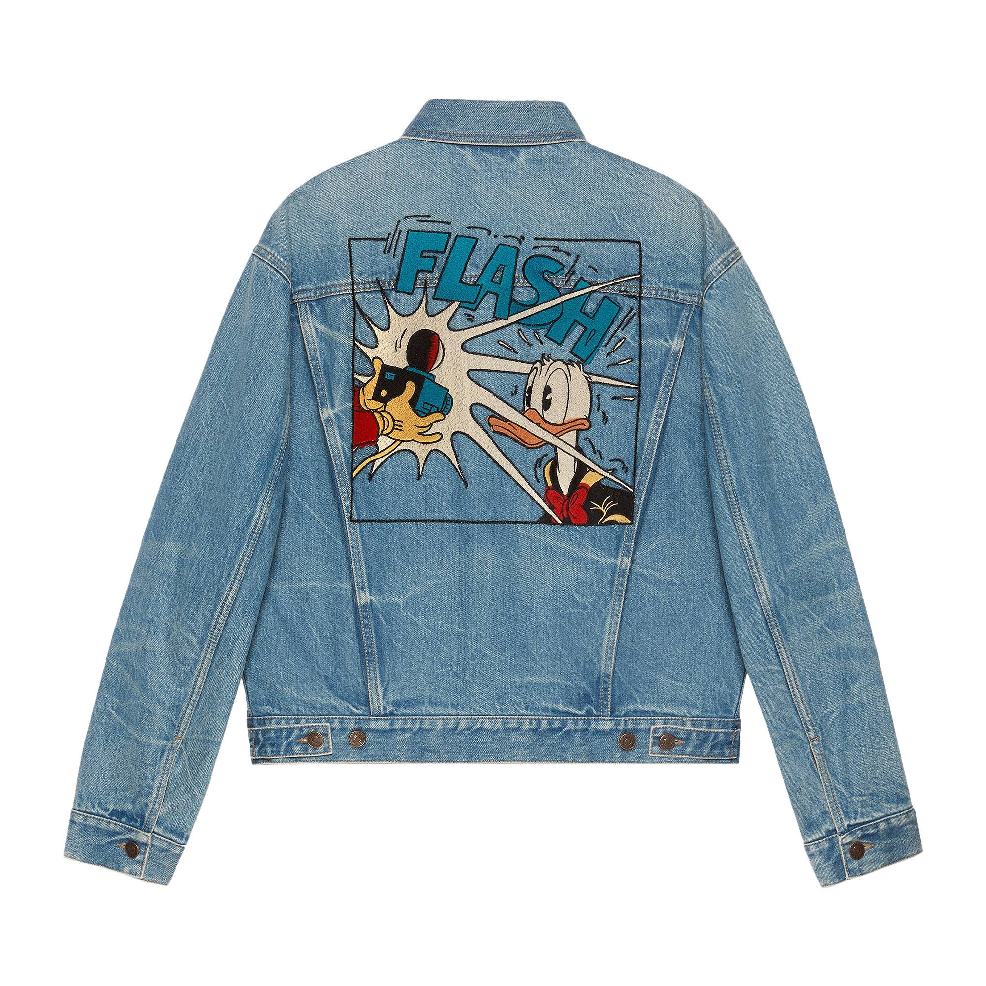 Buy Gucci x Disney Donald Duck Eco Washed Denim Jacket Light Blue 594850 XDBK0 4452 GOAT