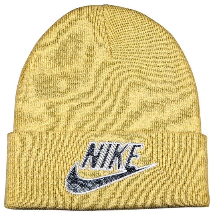 Supreme x Nike Snakeskin Beanie Pale Yellow