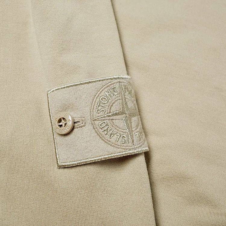 Stone Island Ghost Popover Hooded Sweatshirt Beige