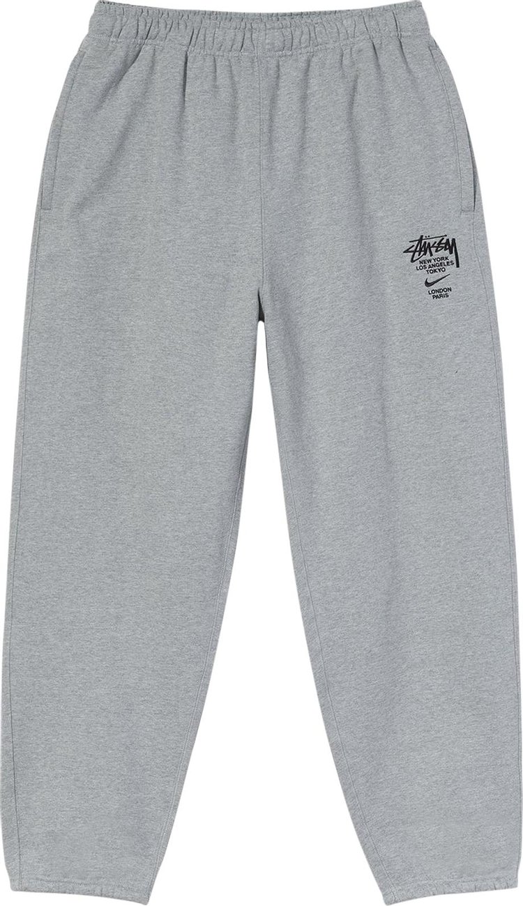 Nike x Stussy NRG ZR Fleece Pant 'Dark Grey Heather'