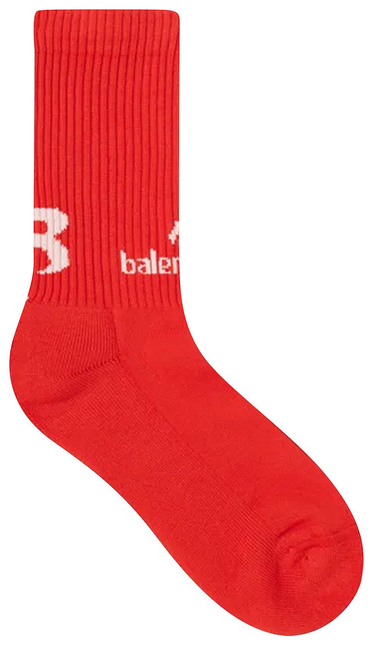 Balenciaga Soccer Socks RedWhite