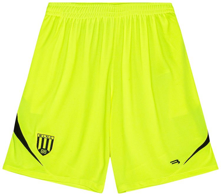 Balenciaga Soccer Shorts Fluo YellowBlack