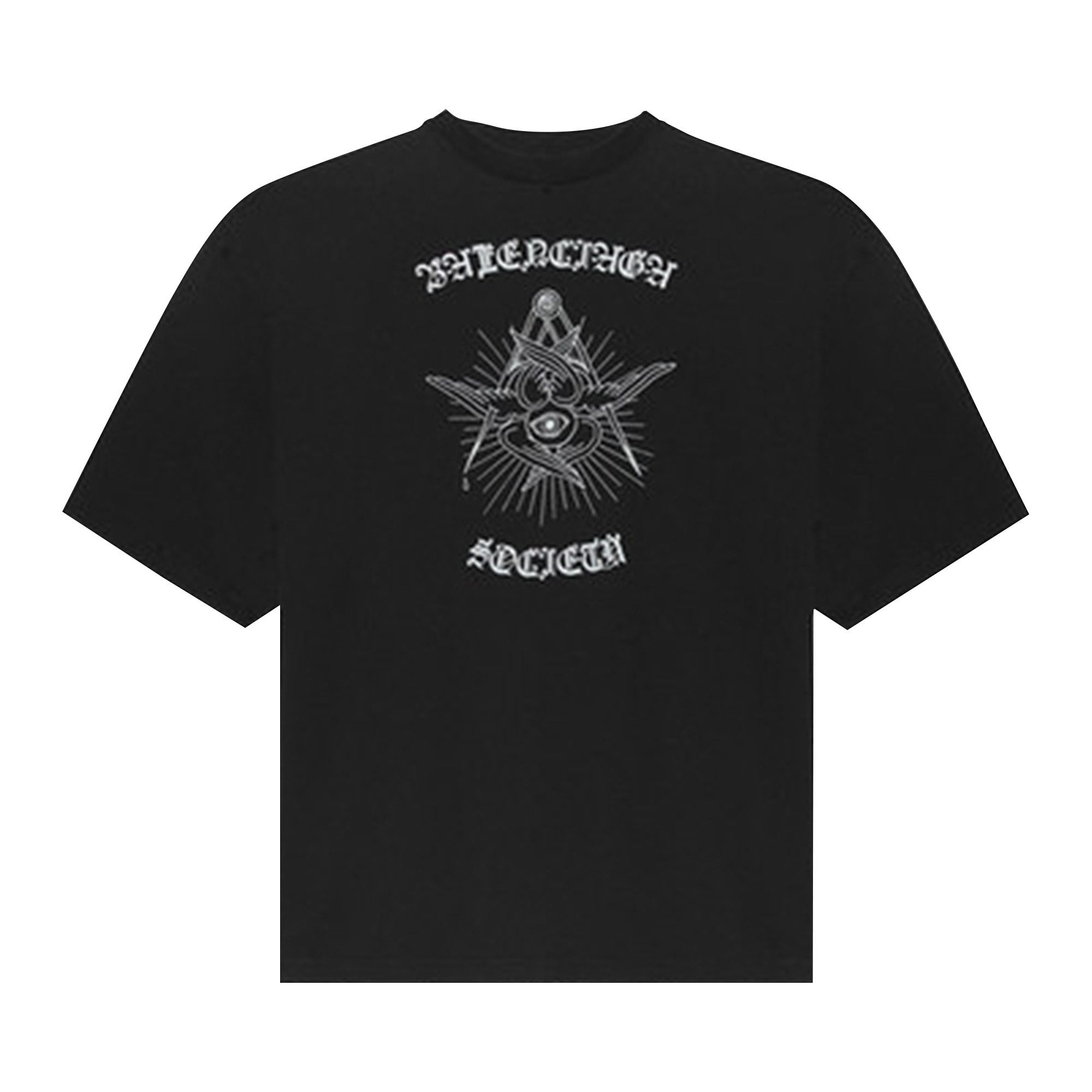 BALENCIAGA◇バレンシアガ/GOTHIC/Tシャツ/XXS/コットン/BLK/641614