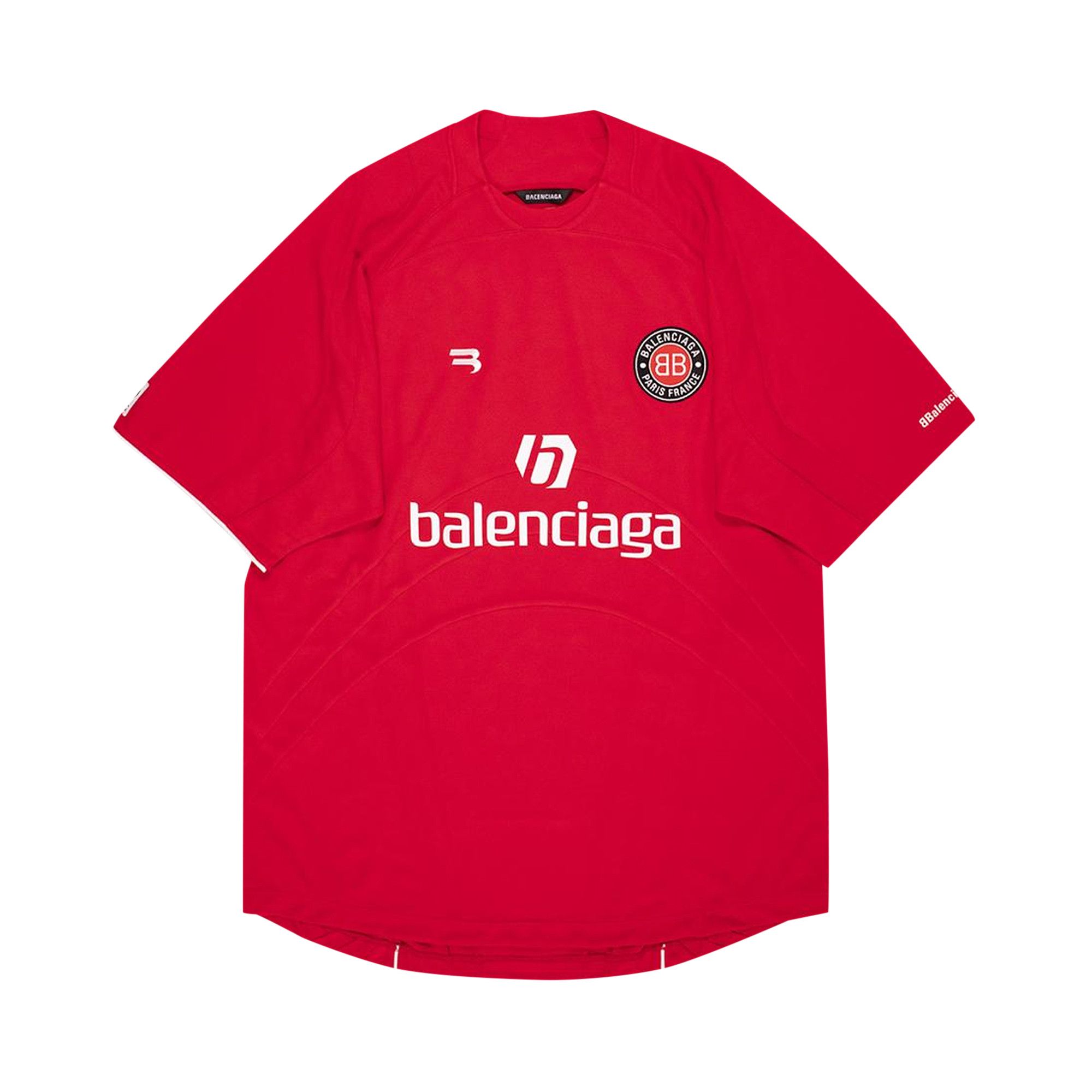 Balenciaga red t shirt discount