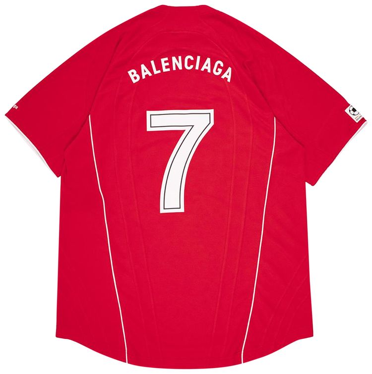 Balenciaga Soccer T Shirt RedWhite