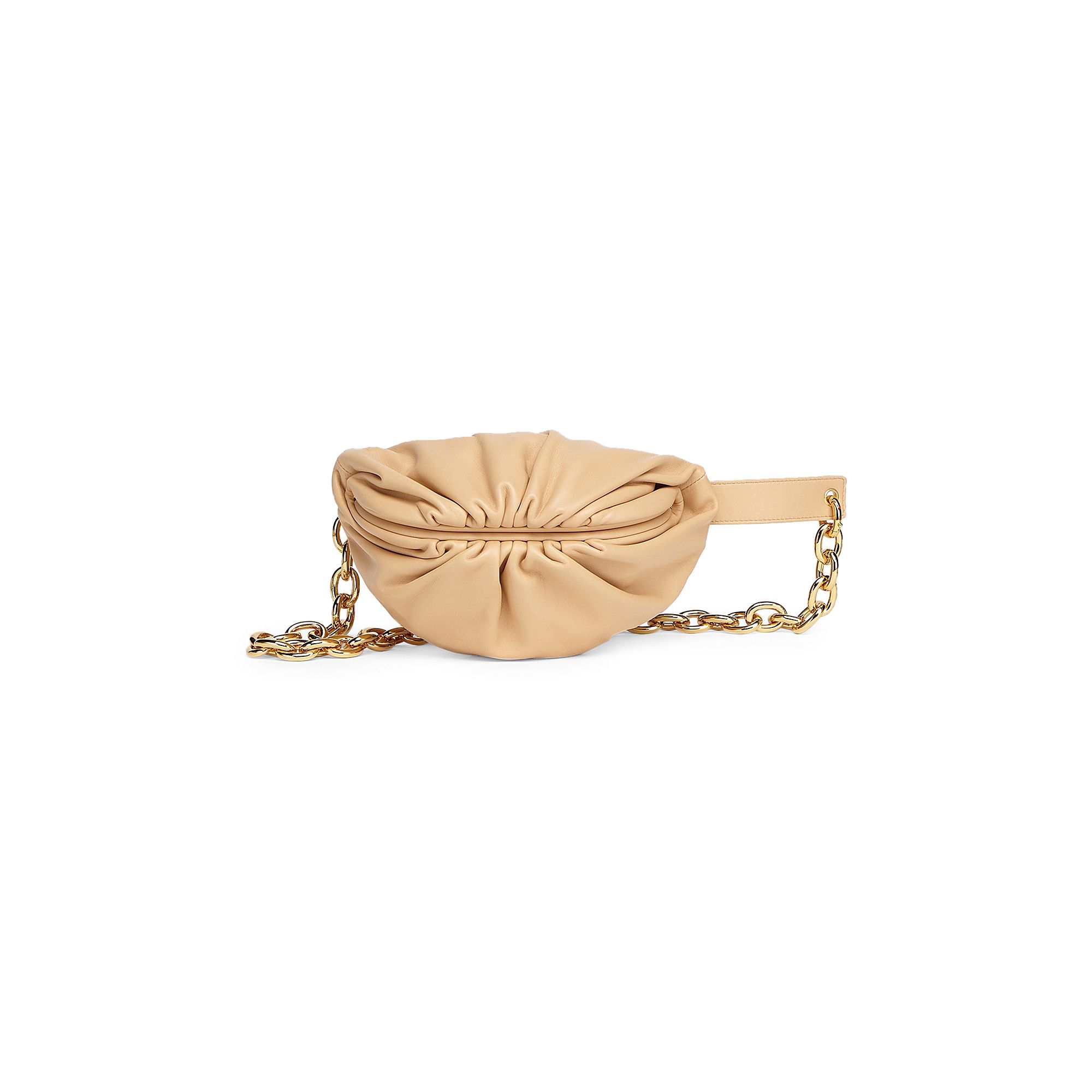Buy Bottega Veneta Belt Chain Pouch Almond Gold 651445 VCP41 2700 GOAT