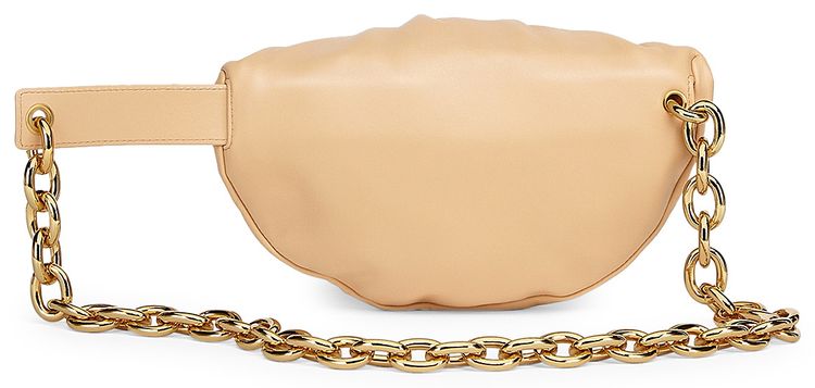 Bottega Veneta Belt Chain Pouch AlmondGold